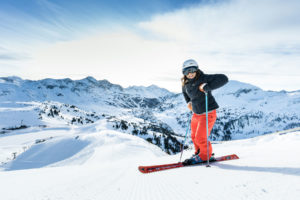 Obertauern Piste Skifahrer
